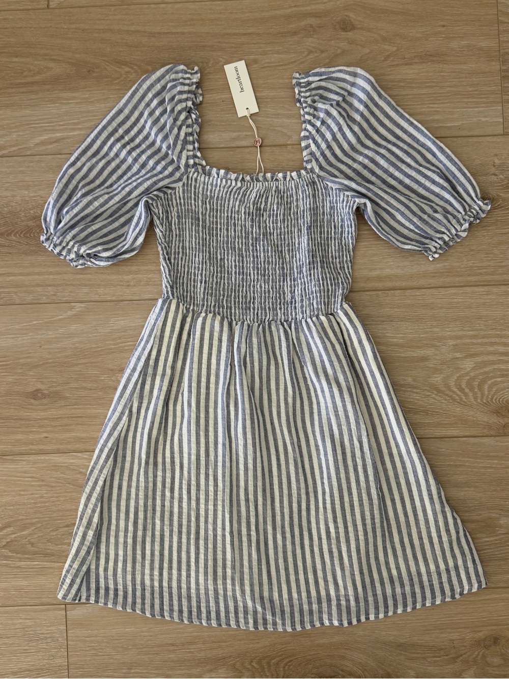 NWT Striped Puff Sleeve Dress